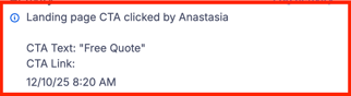 CTA Link Click Activity
