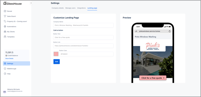 Landing Page